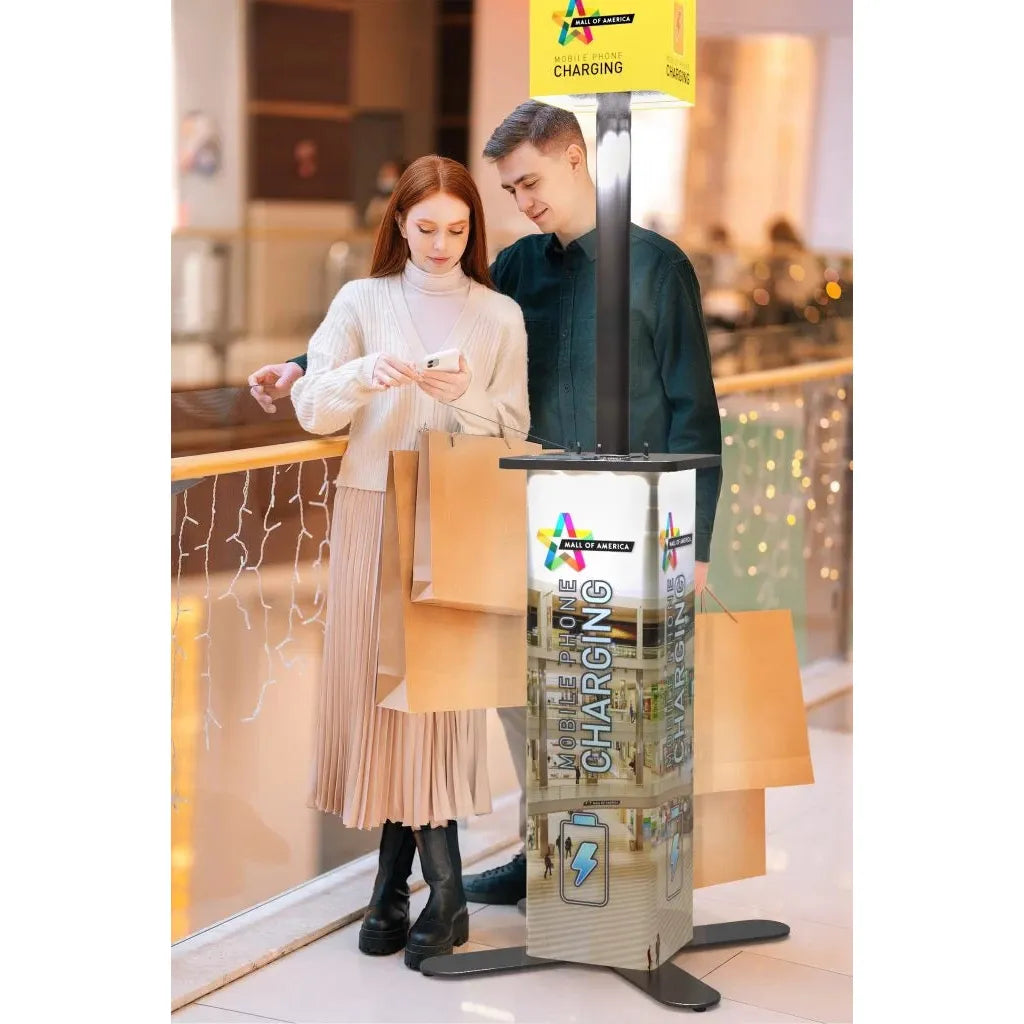 LED Lightbox Charging Kiosk