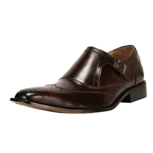 Clooney Leather Oxford Style Monk Straps