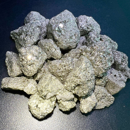 Iron Pyrite Rough (1/2 LB)(8 oz) Half Pound Raw Fools Gold Nugget Crystal Druzy Natural Gemstones