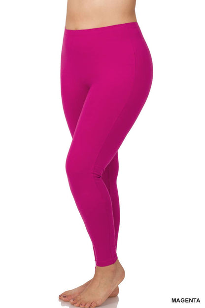 PLUS SIZE BETTER COTTON FULL LENGTH LEGGINGS