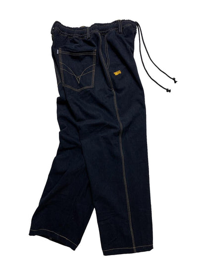 Televisistar VX1- Gold Jet Black Denim Jeans Gold Stitching