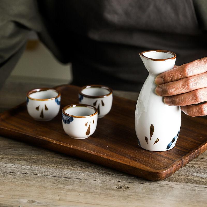 Botanical Sip: Traditional Painted Sake Set