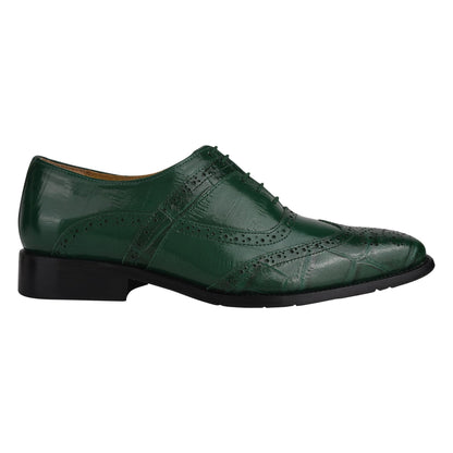 Dallas Genuine Leather Oxford Style Brogue Dress Shoes