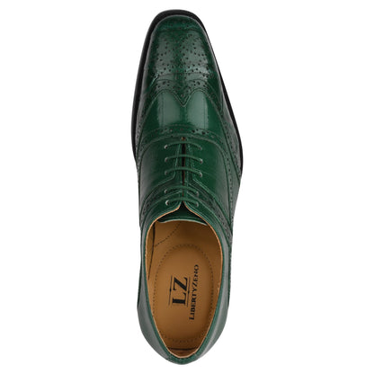 Dallas Genuine Leather Oxford Style Brogue Dress Shoes