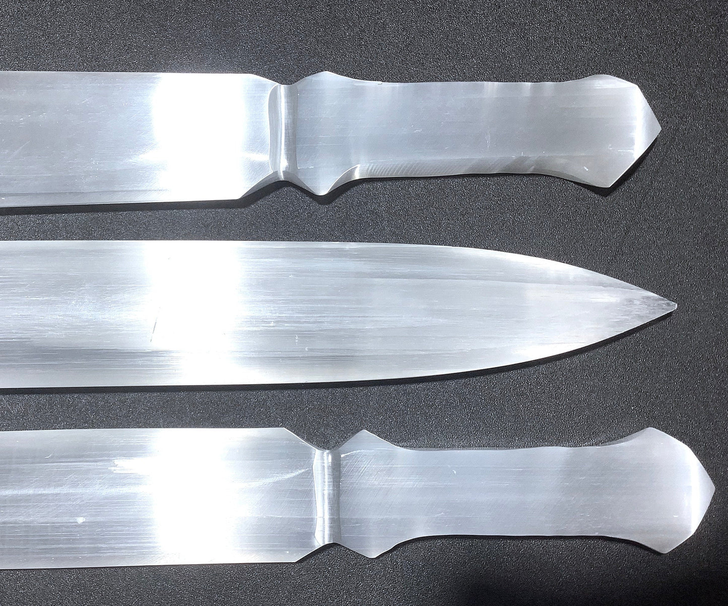 Large Selenite Crystal Decorative Sword Carving (15 Inch Avg)