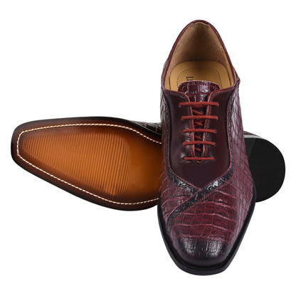 Debonair Genuine Leather Oxford Style Dress Shoes For Men