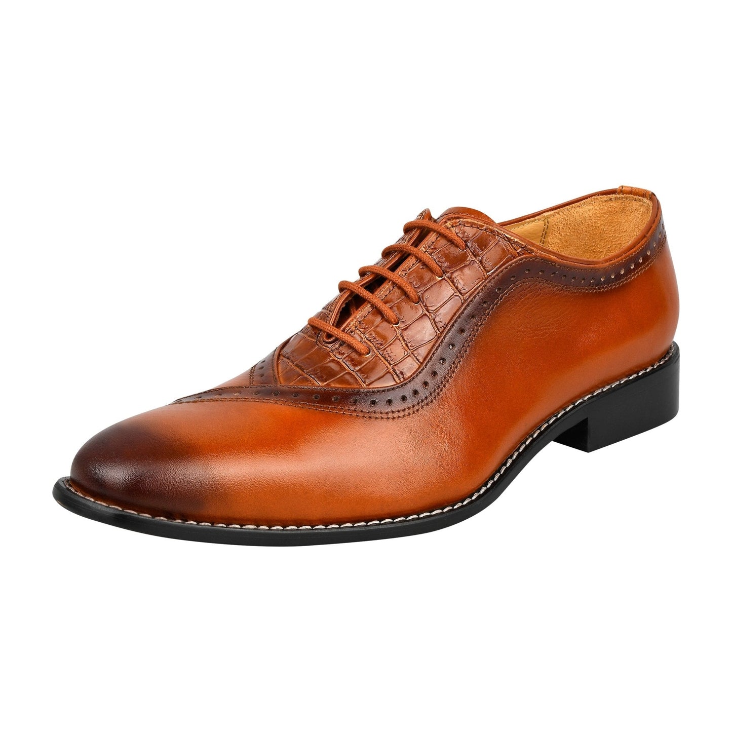 Debonair Genuine Leather Oxford Style Dress Shoes For Men