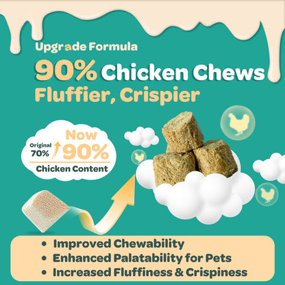 Dog Allergy Relief Freeze Dried Chews, with Probiotics, Colostrum for Immune Health