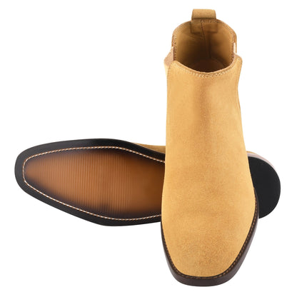 DONS Genuine Suede Leather Chelsea Boot for Men