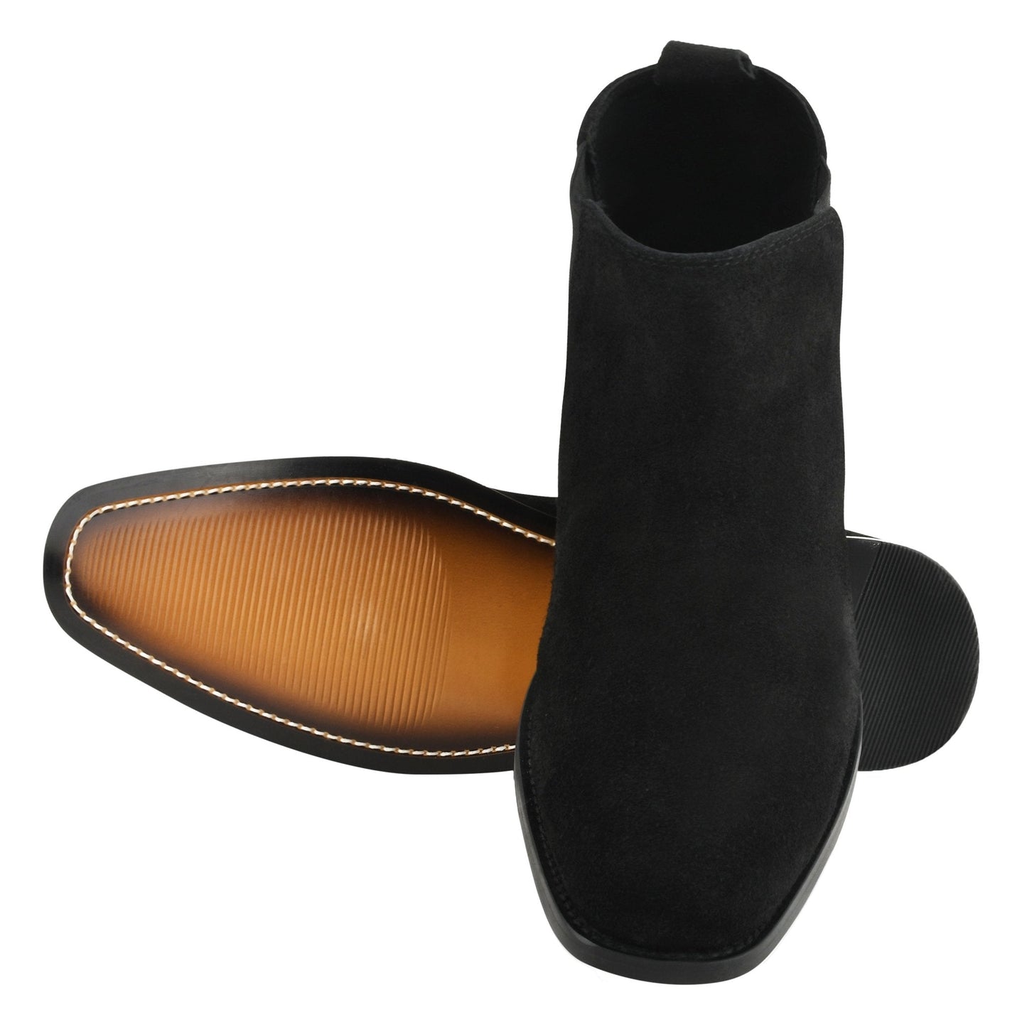 DONS Genuine Suede Leather Chelsea Boot for Men