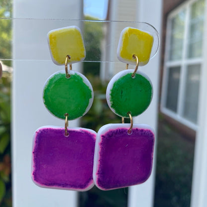 Drake | Brushstroke Collection | Handcrafted Polymer Clay Earrings