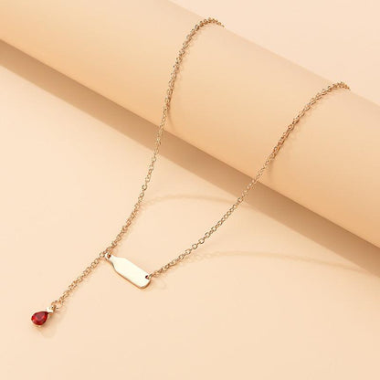 Refined Wine Necklace - A Hint of Grape Elegance