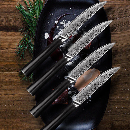 Damascus Steak Knife - Modern Cutting Elegance