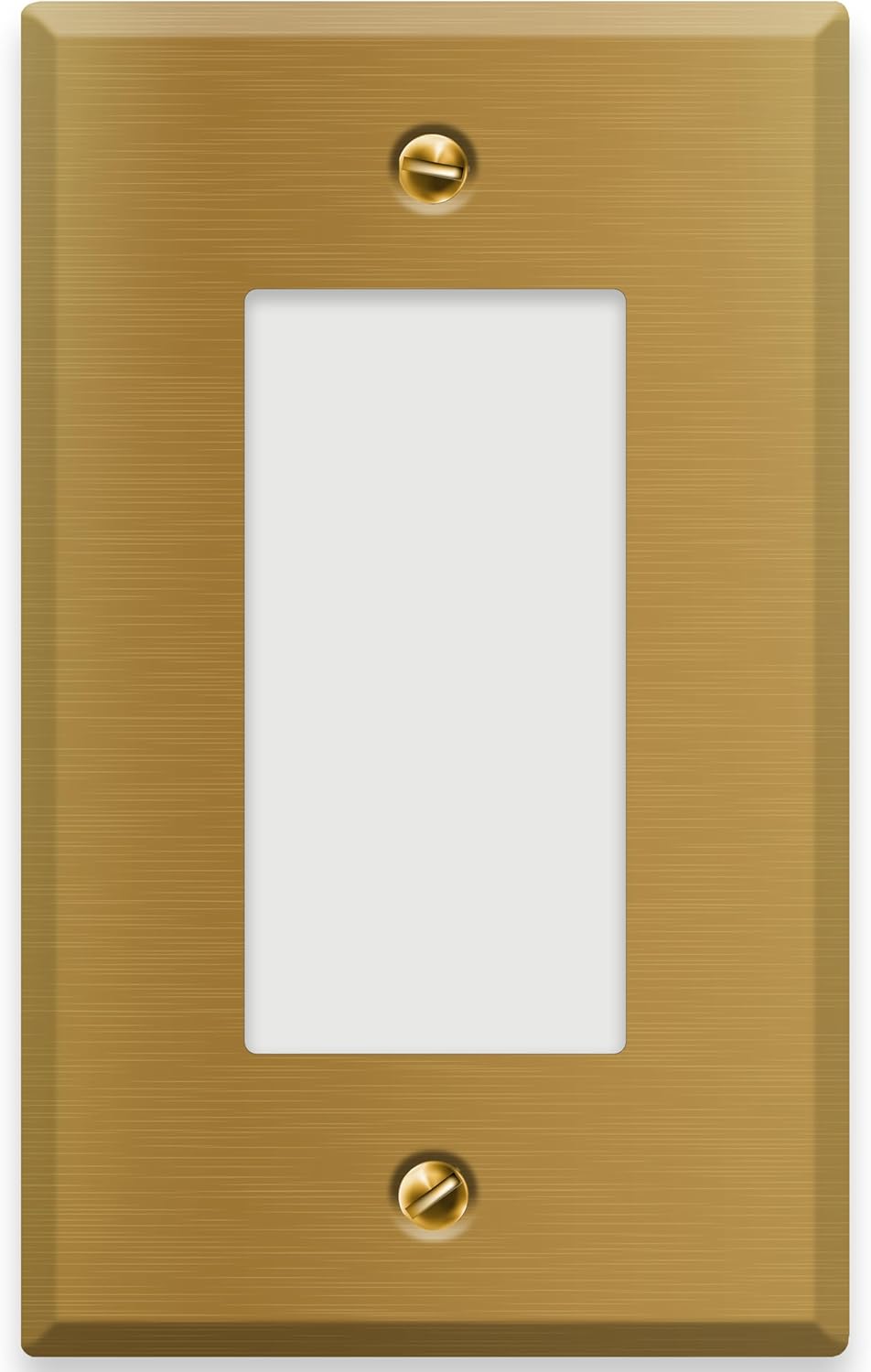 1 Gang Satin Brass Decora Switch Wall Plate Cover