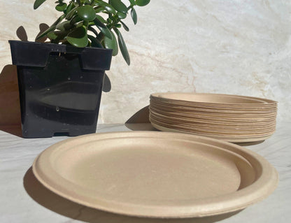 EarthTainer - Plates 10" & 11" - 500ct -Compostable Certified