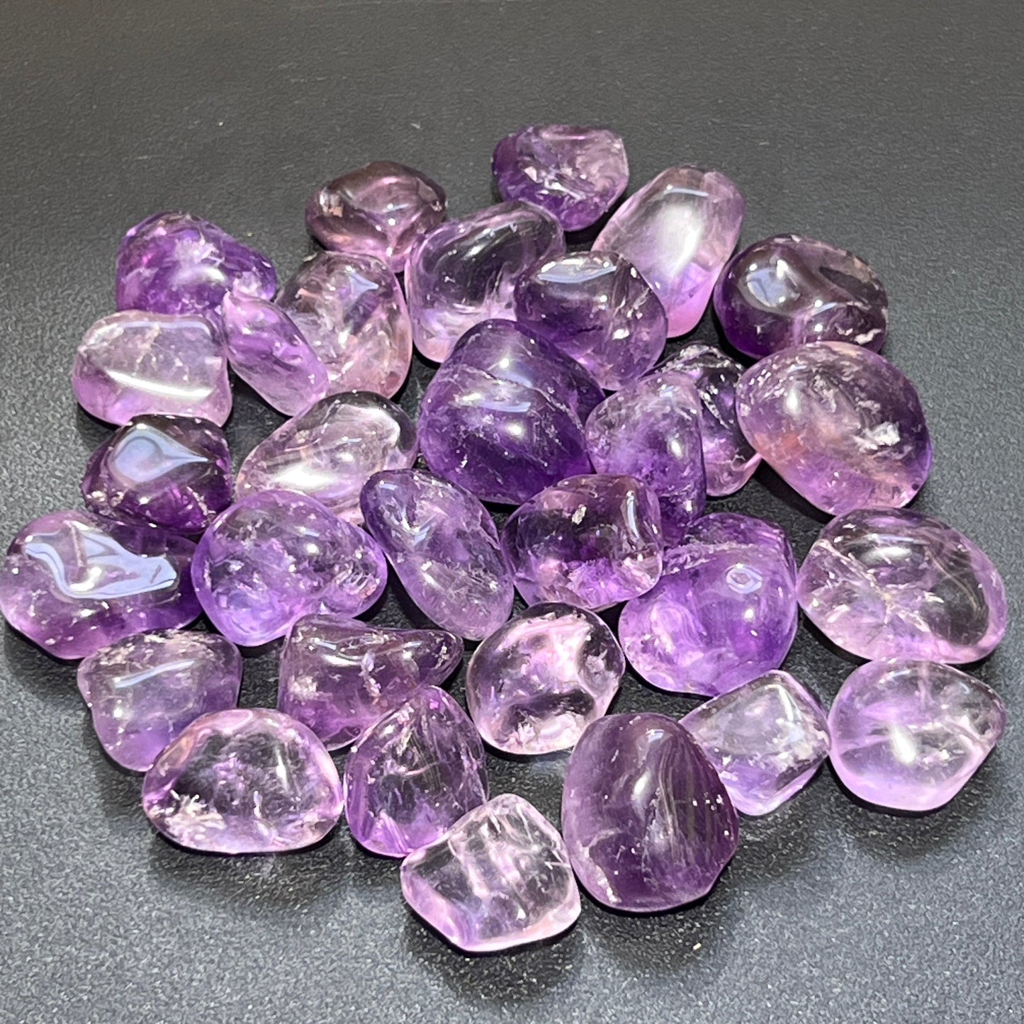 Amethyst Crystal Tumbled (1/2 lb) 8 oz Bulk Wholesale Lot Half Pound Polished Gemstones