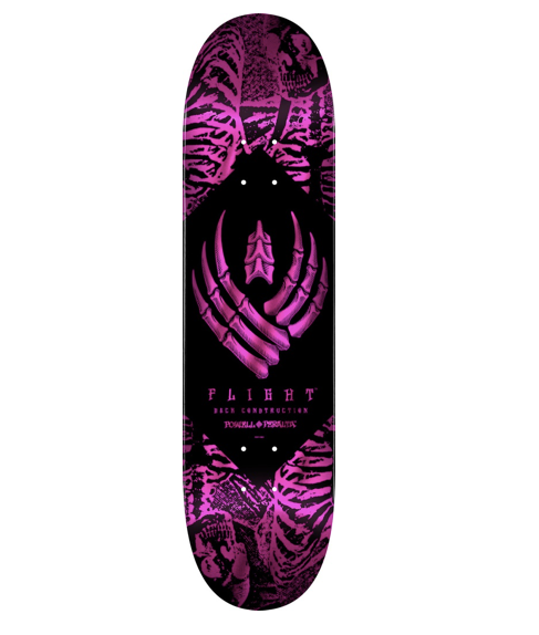 Powell Peralta Team Skeleton Pink Foil Flight Deck 8.0