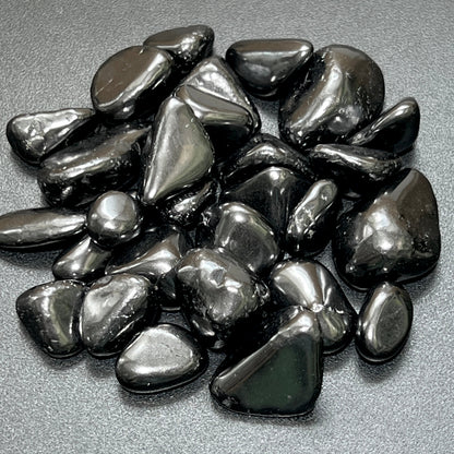 Shungite Tumbled (1 LB) One Pound Bulk Wholesale Lot Polished Gemstones