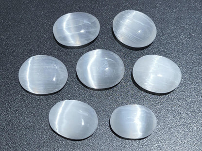 Selenite Crystal Mini Small Palm Stone Orb Carving Wholesale Bulk Gemstone Lot