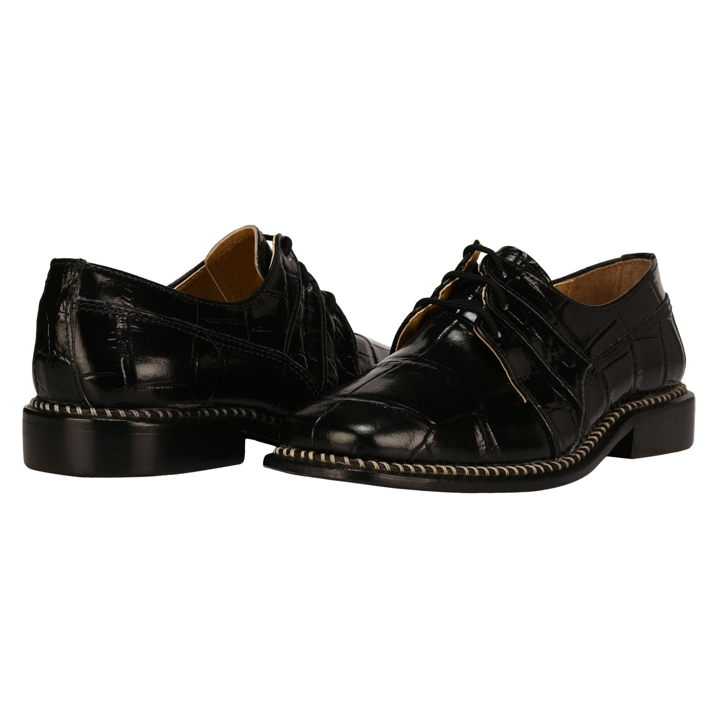 Fluky Leather Oxford Style Dress Shoes