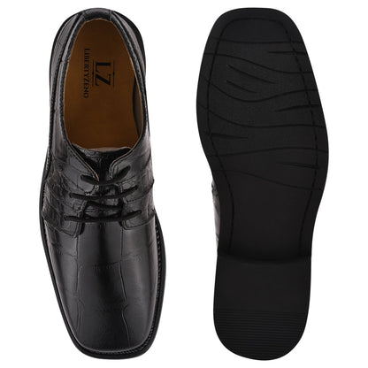 Fluky Leather Oxford Style Dress Shoes