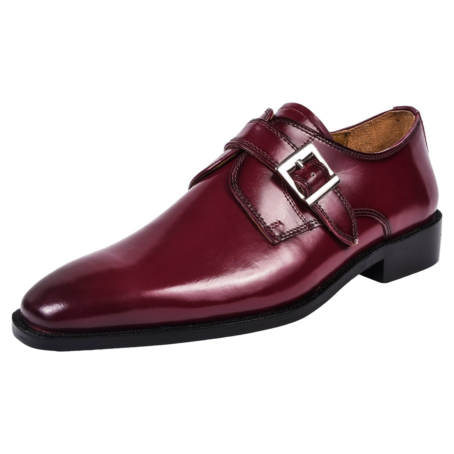 GLORIA Genuine Leather Oxford Style Monk Straps Shoe