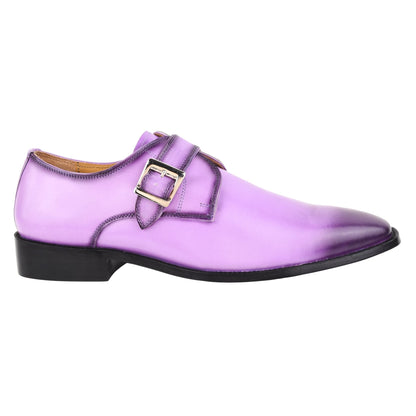 GLORIA Genuine Leather Oxford Style Monk Straps Shoe