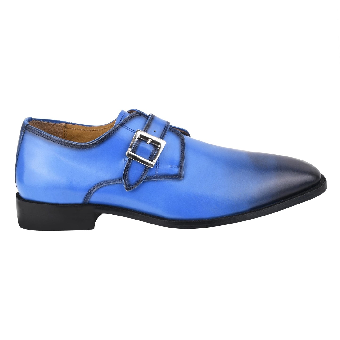 GLORIA Genuine Leather Oxford Style Monk Straps Shoe