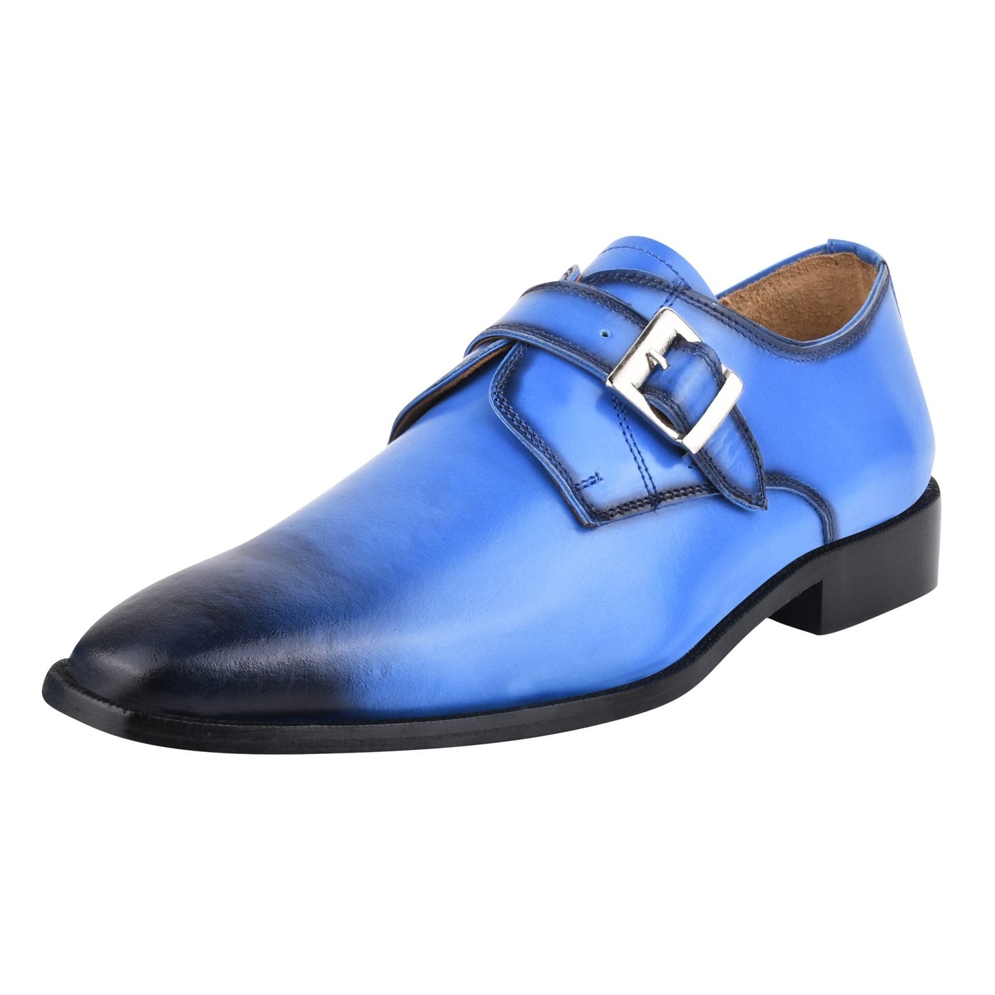 GLORIA Genuine Leather Oxford Style Monk Straps Shoe