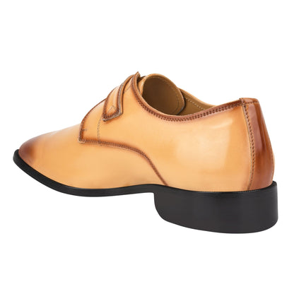 GLORIA Genuine Leather Oxford Style Monk Straps Shoe