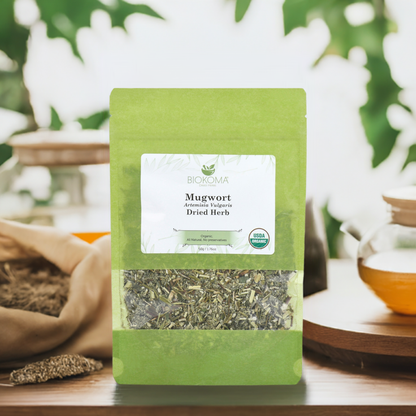 Mugwort (Artemisia vulgaris) Organic Dried Herb 50g 1.76oz