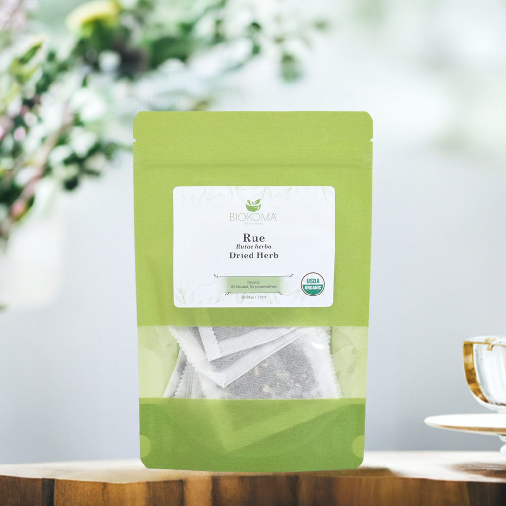 Rue (Rutae herba) Organic Dried Herb 30 Tea Bags 1.5oz