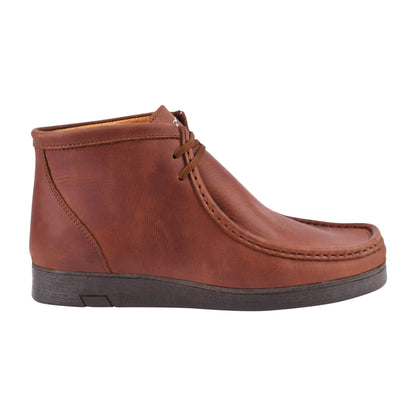 HAMARA JOE Rush Leather Desert Chukka Brown Casual Boots