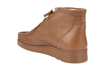 HAMARA JOE Rush Leather Desert Chukka Brown Casual Boots