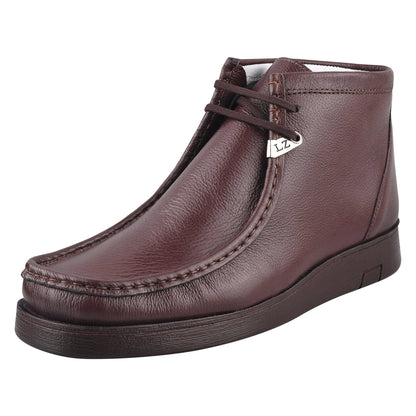 HAMARA JOE Rush Leather Desert Chukka Brown Casual Boots