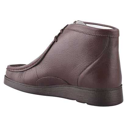 HAMARA JOE Rush Leather Desert Chukka Brown Casual Boots