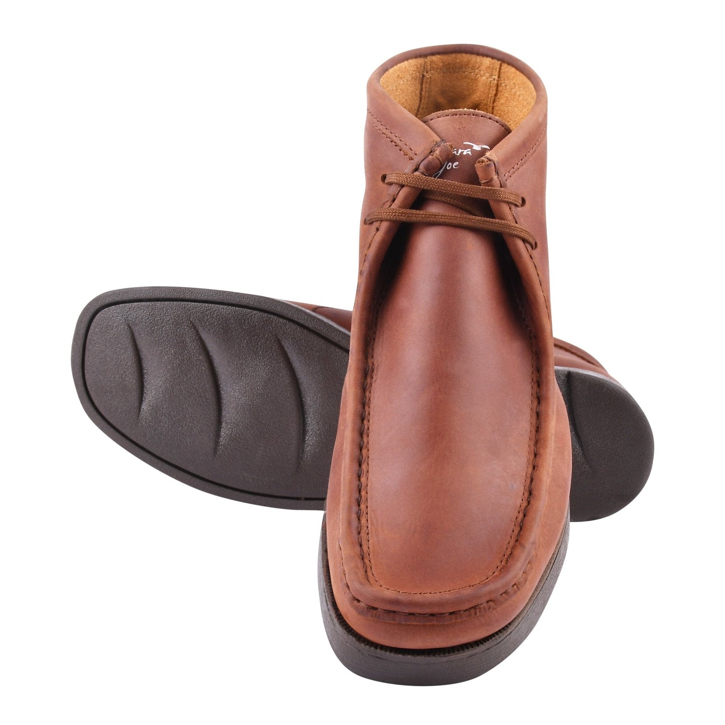 HAMARA JOE Rush Leather Desert Chukka Brown Casual Boots