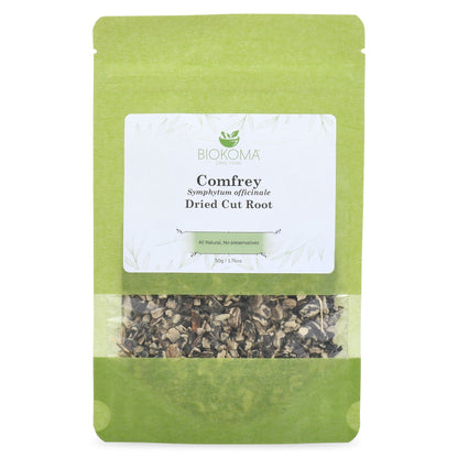 Comfrey (Symphytum officinale) Dried Cut Root 50g 1.76oz