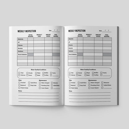 Hot Tub Maintenance Logbook