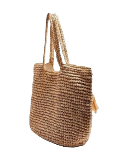 Carryall Crochet Straw Tote