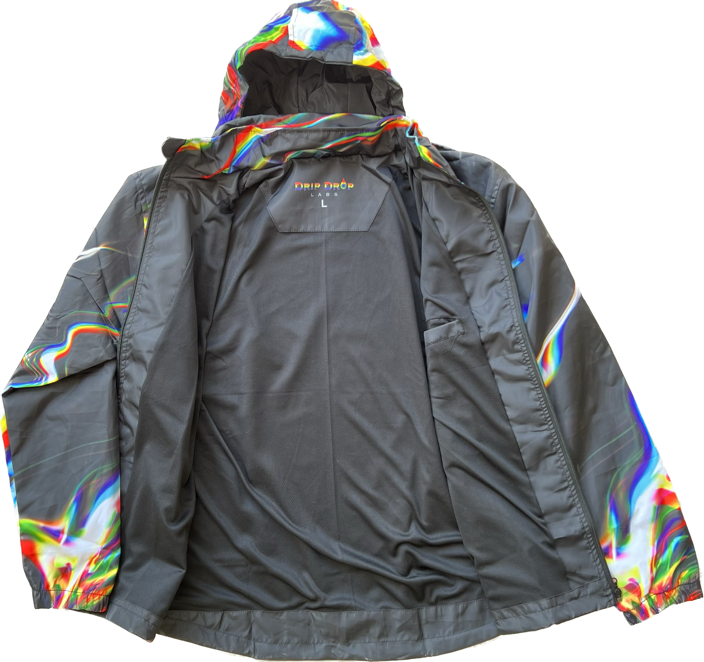 Chromatic Drip - Zip Up Hood Windbreaker