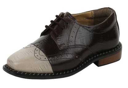 Janny Leather Oxford Style Dress Shoes