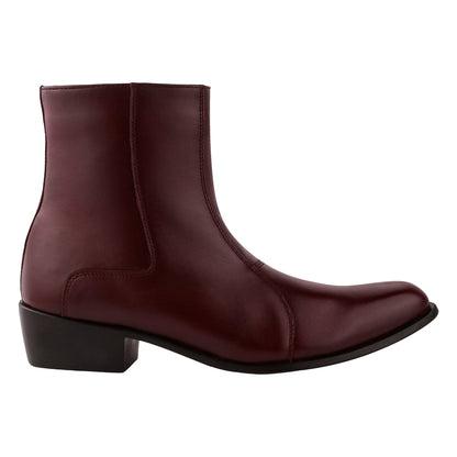 Jazzy Jackman Leather Ankle Length Boots for Men