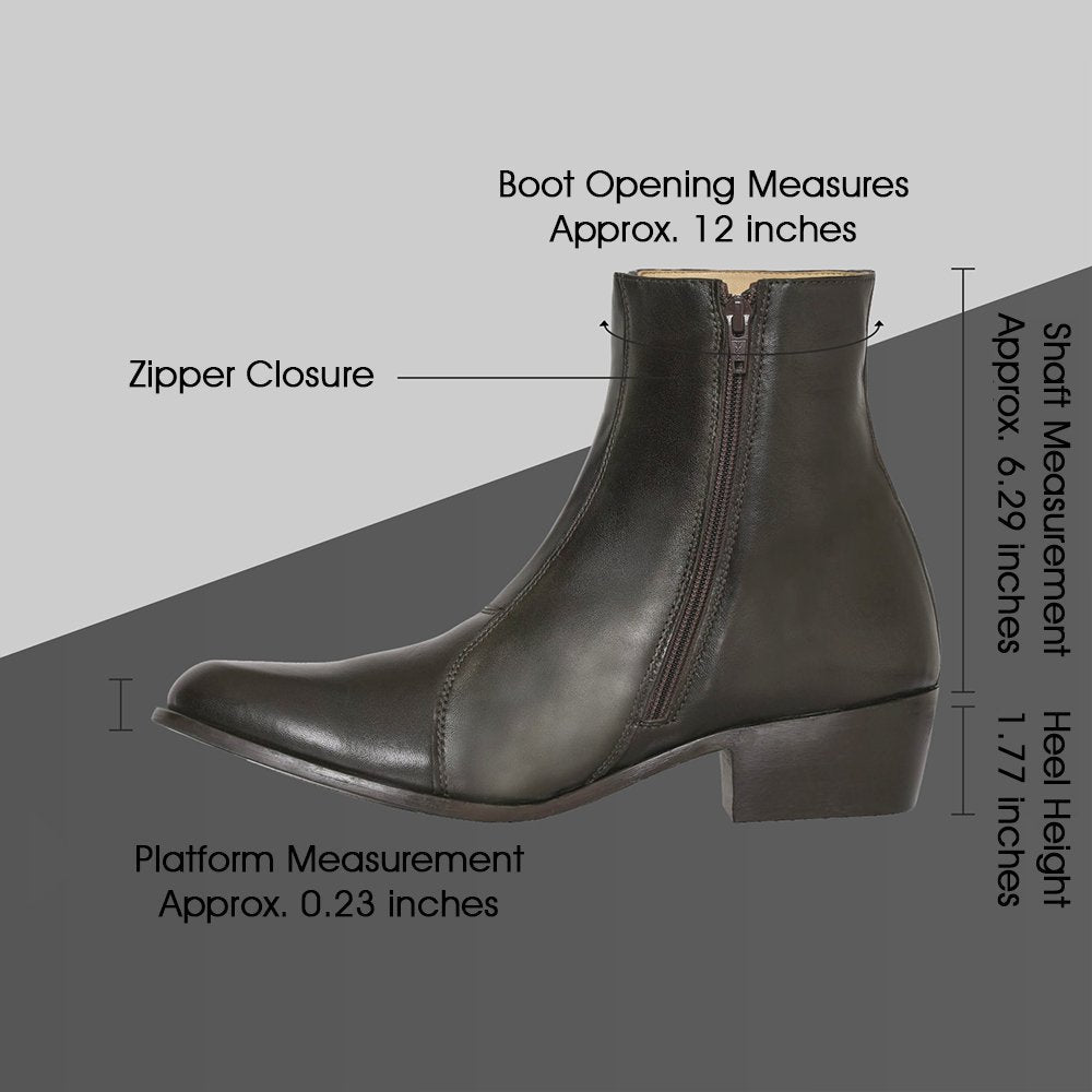 Jazzy Jackman Leather Ankle Length Boots for Men