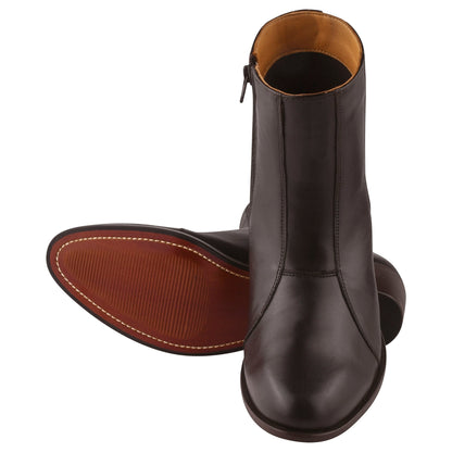 Jazzy Jackman Leather Ankle Length Boots for Men