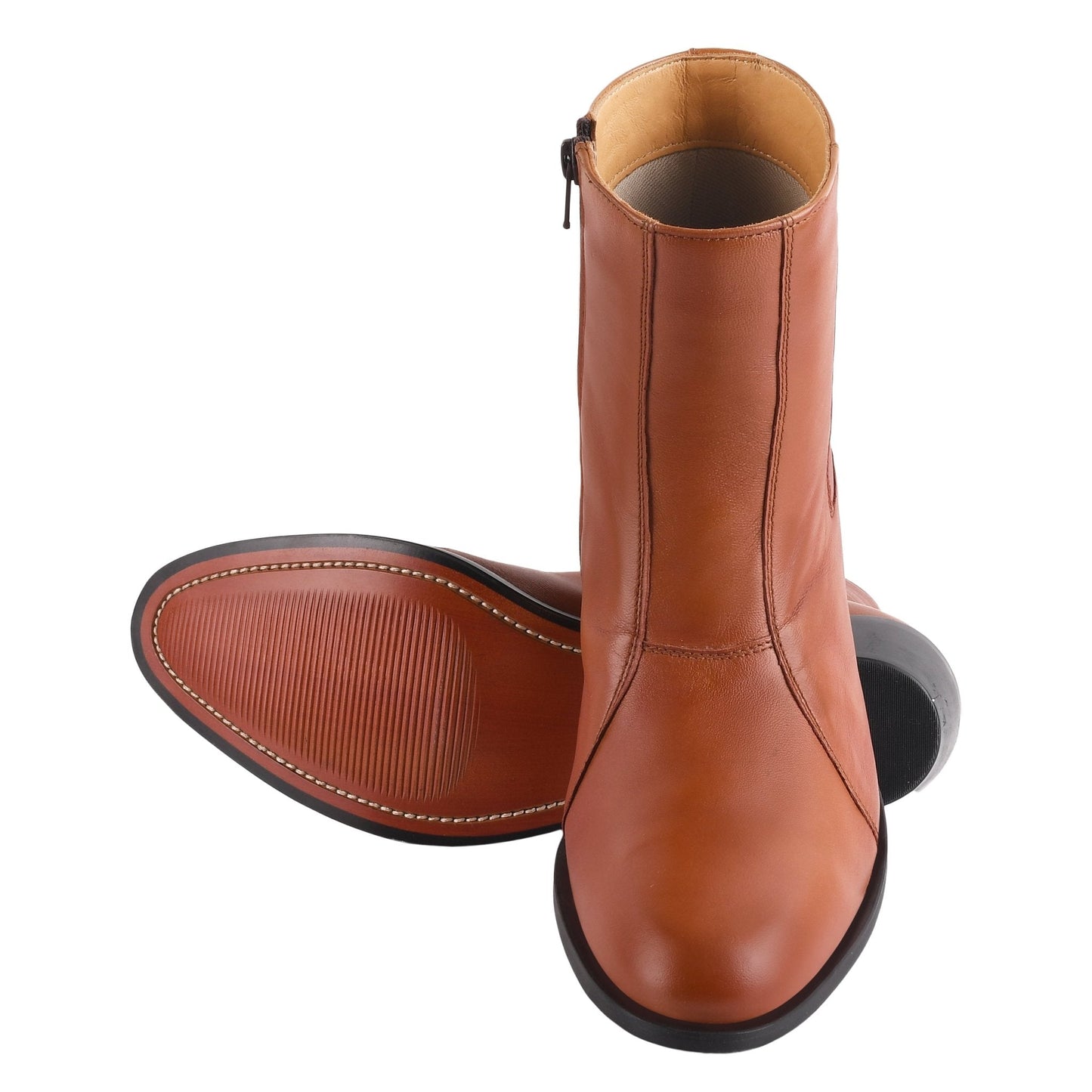 Jazzy Jackman Leather Ankle Length Boots for Men