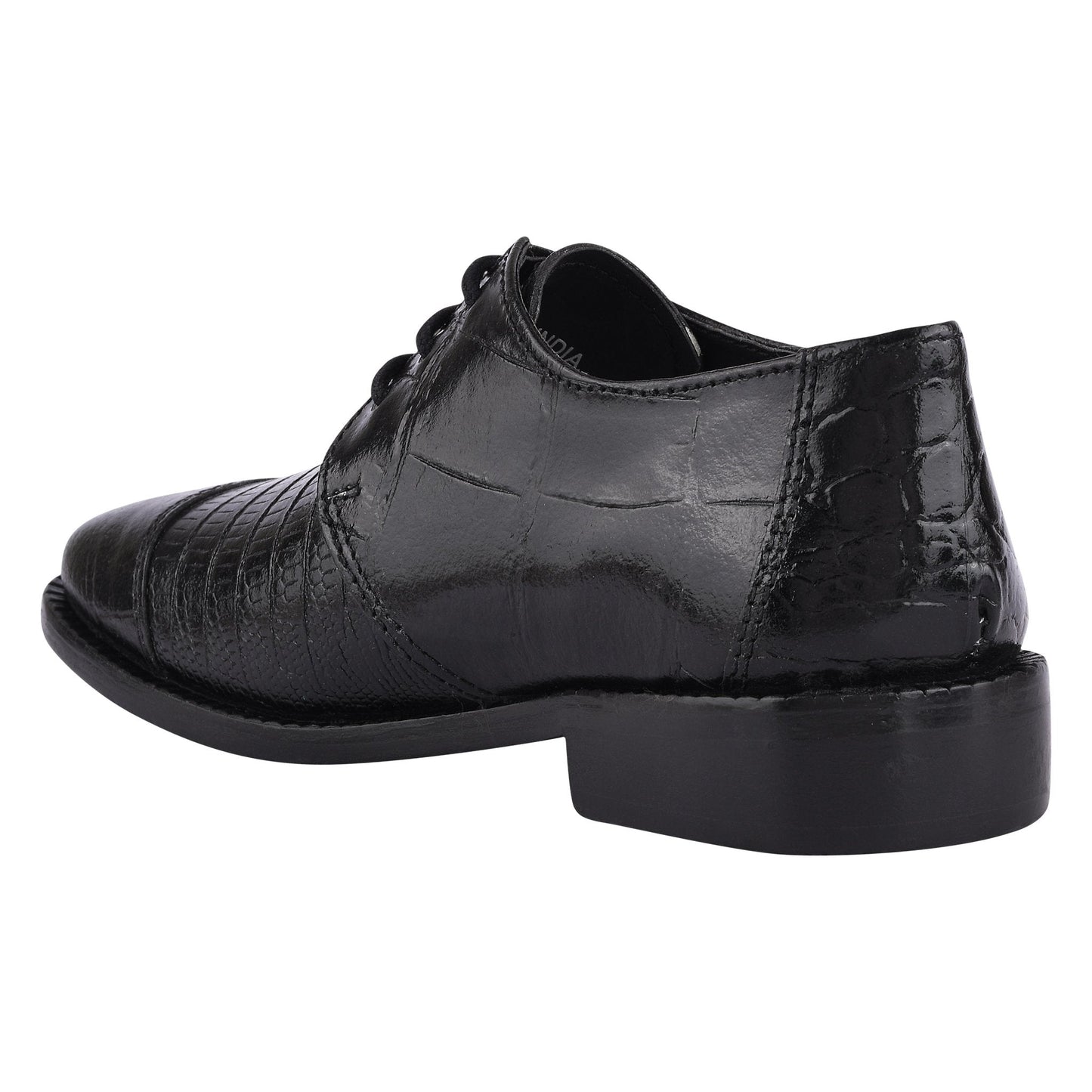 Joseph Black Leather Oxford Style Dress Shoes for Kids