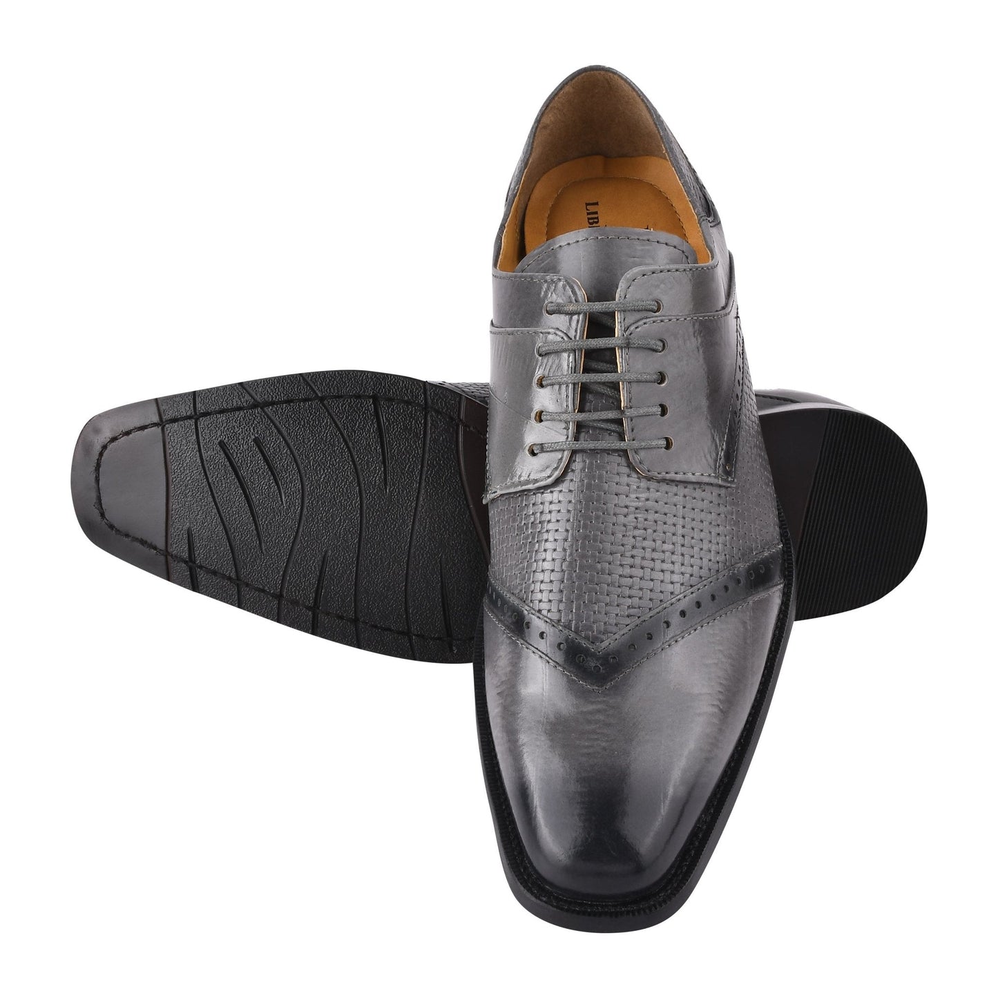 Kazma Leather Oxford Style Lace Up Dress Shoes