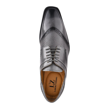 Kazma Leather Oxford Style Lace Up Dress Shoes