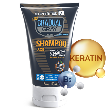 Menfirst Gradual Gray - 3-in-1 Shampoo - 1 Pack - 5 Oz